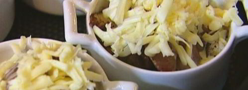 жульен с куриной печенью и грибами. Шаг 8