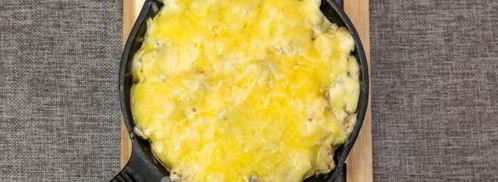 жульен с курицей и грибами на сковороде. Шаг 9