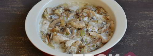 жульен с курицей и грибами. Шаг 7