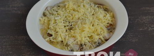 жульен с курицей и грибами. Шаг 8