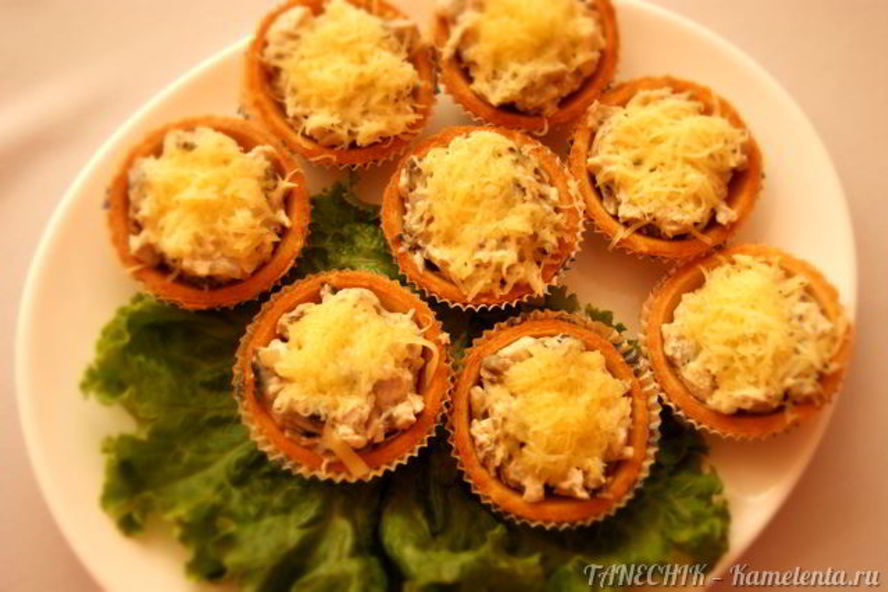 Рецепт жульен в тарталетках