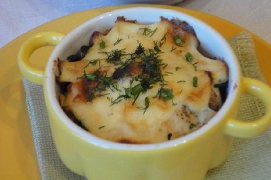 Рецепт жюльен из курицы с маслинами