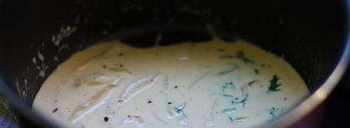 жюльен с крышечками из слоеного теста. Шаг 2