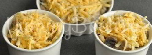 жюльен с курицей и грибами. Шаг 9