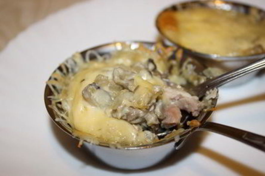 Рецепт жюльен с курицей и шампиньонами