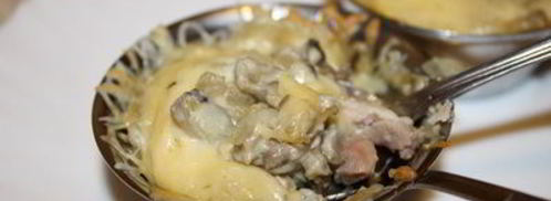 жюльен с курицей и шампиньонами. Шаг 6