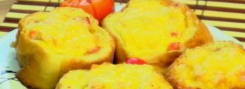 жюльен с рыбой в батоне. Шаг 6